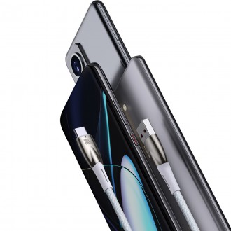 Baseus Glimmer Series rychlonabíjecí kabel USB-A - USB-C 100W 480Mbps 1m bílý