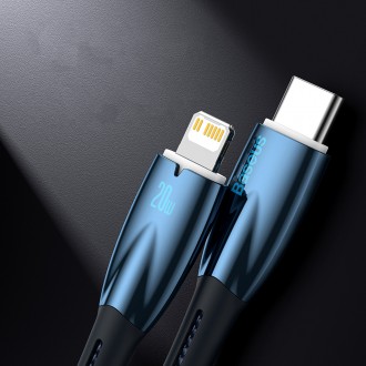 Kabel pro rychlé nabíjení Baseus Glimmer Series USB-A - USB-C 100W 480Mbps 2m černý