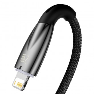 Baseus Glimmer Series kabel USB-A - Lightning 480Mb/s 2,4A 2m černý