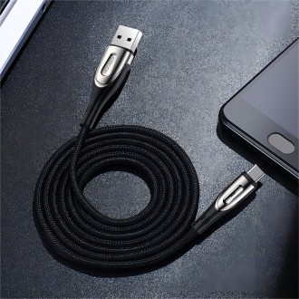 Rychlonabíjecí kabel Joyroom Sharp Series USB-A - USB-C 3A 3m černý (S-M411)