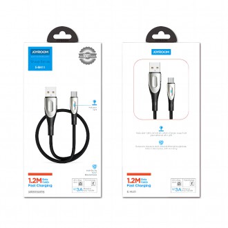 Rychlonabíjecí kabel Joyroom Sharp Series USB-A - USB-C 3A 2m černý (S-M411)