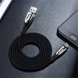 Rychlonabíjecí kabel Joyroom Sharp Series USB-A - USB-C 3A 2m černý (S-M411)
