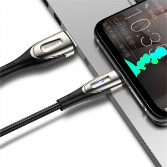 Rychlý nabíjecí kabel Joyroom Sharp Series USB-A – Lightning 3A 2m černý (S-M411)