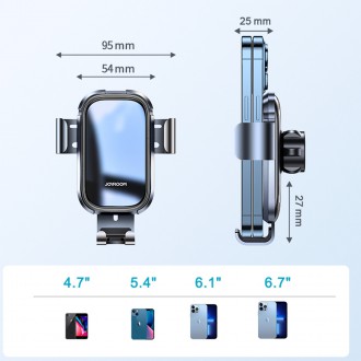 Gravitační držák do auta Joyroom šedý (JR-ZS310)