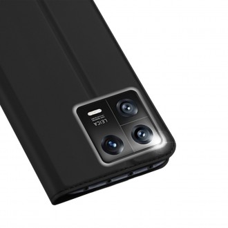 Dux Ducis Skin Pro pouzdro Xiaomi 13 kryt s vyklápěcím stojánkem na peněženku černý