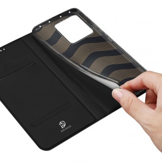 Dux Ducis Skin Pro pouzdro Xiaomi 13 kryt s vyklápěcím stojánkem na peněženku černý