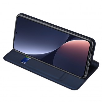 Dux Ducis Skin Pro pouzdro Xiaomi 13 flip cover stojánek na peněženku na karty modrý