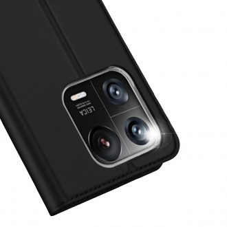 Dux Ducis Skin Pro pouzdro Xiaomi 13 Pro kryt s vyklápěcím stojánkem na peněženku černý