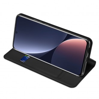 Dux Ducis Skin Pro pouzdro Xiaomi 13 Pro kryt s vyklápěcím stojánkem na peněženku černý