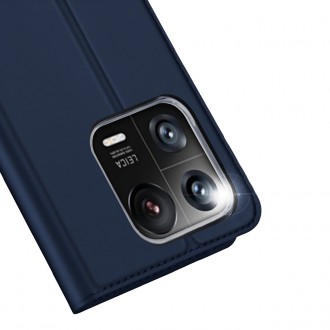 Dux Ducis Skin Pro pouzdro Xiaomi 13 Pro kryt s vyklápěcím stojánkem na peněženku modrý