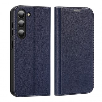 Pouzdro Dux Ducis Skin X2 Samsung Galaxy S23 flip case stojánek na peněženku modrý