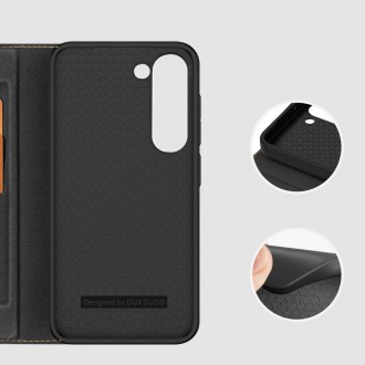 Pouzdro Dux Ducis Skin X2 Samsung Galaxy S23+ flip case stojánek na peněženku černý
