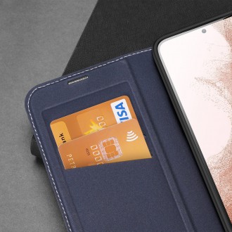 Dux Ducis Skin X2 pouzdro Samsung Galaxy S23+ flipové pouzdro stojánek na peněženku modrý