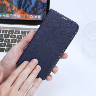 Dux Ducis Skin X2 pouzdro Samsung Galaxy S23+ flipové pouzdro stojánek na peněženku modrý