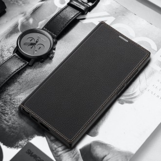 Dux Ducis Skin X2 pouzdro Samsung Galaxy S23 Ultra flip case stojánek na peněženku černý
