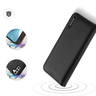 Pouzdro Dux Ducis Hivo pro Samsung Galaxy S23 flip cover stojánek na peněženku RFID blocking black