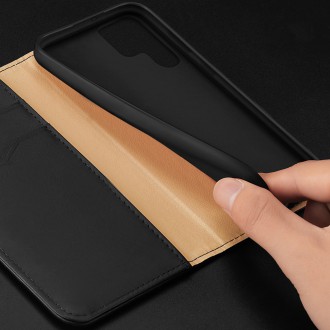 Dux Ducis Hivo pouzdro Samsung Galaxy S23 flip cover stojánek na peněženku RFID blokování hnědé