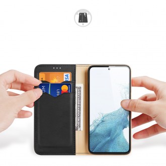 Dux Ducis Hivo pouzdro Samsung Galaxy S23+ flipové pouzdro stojánek na peněženku RFID blocker black