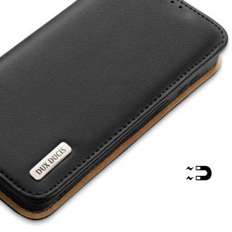 Dux Ducis Hivo pouzdro Samsung Galaxy S23+ flipové pouzdro stojánek na peněženku RFID blocker black