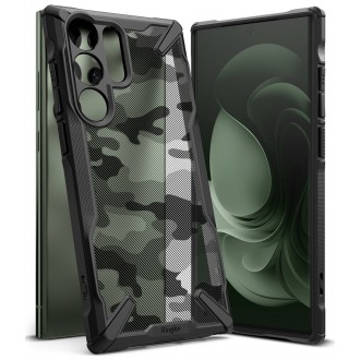 Ringke Fusion X Design pro Samsung Galaxy S23 Ultra maskáčové černé