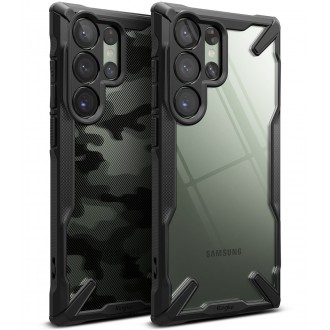 Ringke Fusion X Design pro Samsung Galaxy S23 Ultra maskáčové černé