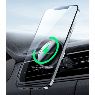 Joyroom Car Holder Qi Wireless Induction Charger 15W (MagSafe for iPhone Compatible) Black (JR-ZS240)