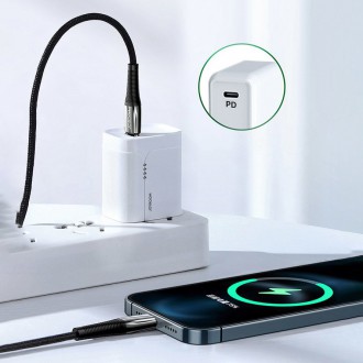 Joyroom USB Type C - Lightning  cable Power Delivery 20W 2.4A 1.2m black (S-1224K2 Black)