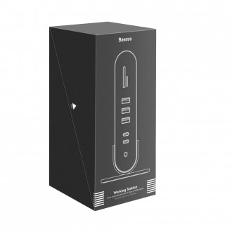 Baseus multifunkční HUB 3x USB 3.2 Gen 1 / 2x USB 2.0 / 2x USB Type C / čtečka karet SD a micro SD / AUX / 3x HDMI / RJ45 1Gbps napájení 100 W (zástrč