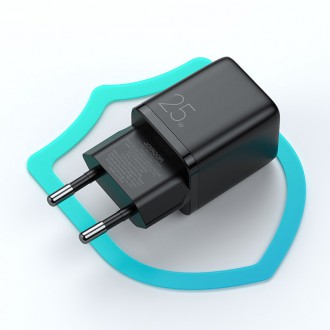 Joyroom Small Fast USB Type C PD Charger 25W EU Plug Black (L-P251)