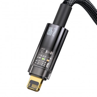 Baseus Explorer Series kabel USB - Lightning 2,4A 1 m černý (CATS000401)