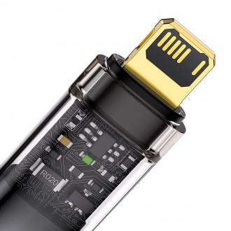 Baseus Explorer Series kabel USB - Lightning 2,4A 1 m černý (CATS000401)