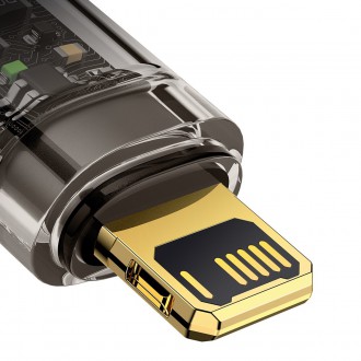 Baseus Explorer Series kabel USB - Lightning 2,4A 1 m černý (CATS000401)