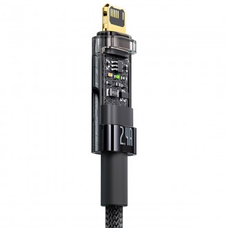 Baseus Explorer Series kabel USB - Lightning 2,4A 1 m černý (CATS000401)