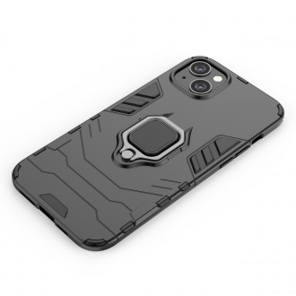 Pouzdro Ring Armor pro iPhone 14 Pro Max pancéřový kryt magnetický držák kroužkový černý