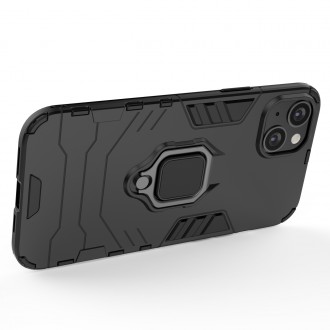 Pouzdro Ring Armor pro iPhone 14 Pro Max pancéřový kryt magnetický držák kroužkový černý
