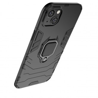 Pouzdro Ring Armor pro iPhone 14 Pro Max pancéřový kryt magnetický držák kroužkový černý