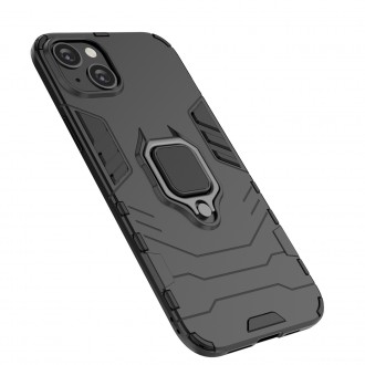 Pouzdro Ring Armor pro iPhone 14 Pro Max pancéřový kryt magnetický držák kroužkový černý