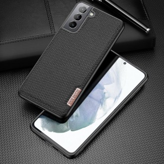 Dux Ducis Fino case covered with nylon material for Samsung Galaxy S21 FE black