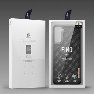 Dux Ducis Fino case covered with nylon material for Samsung Galaxy S21 FE black