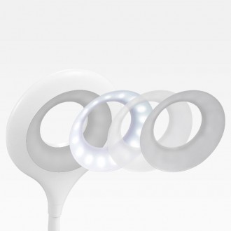 Wireless LED reading lamp with clip + white micro USB cable
