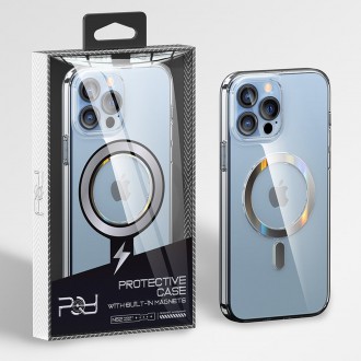 Kingxbar PQY Pure Series Magnetic Case for iPhone 13 Pro Cover Sleeve Blue (MagSafe Compatible)