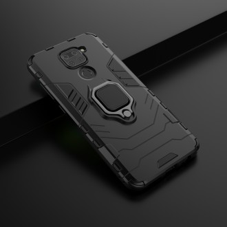 Ring Armor Case Kickstand Tough Rugged Cover for Xiaomi Redmi 10X 4G / Xiaomi Redmi Note 9 black