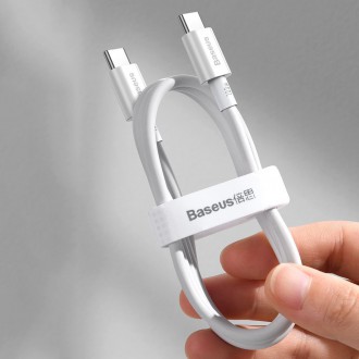 [RETURNED ITEM] Baseus Superior USB Type C - USB  Type C cable Quick Charge / Power Delivery / FCP 100W 5A 20V 2m white (CATYS-C02)