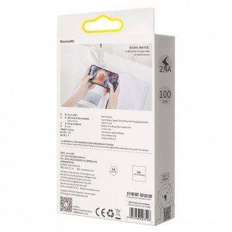 Baseus Legendární úhlový nylonový kabel USB - Lightning pro hráče 2,4A 1m černý (CALCS-01)