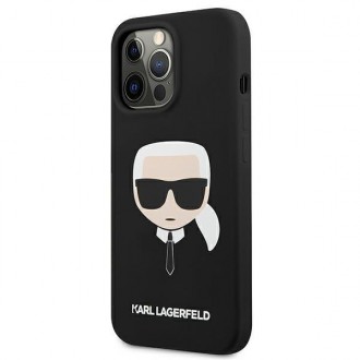 Karl Lagerfeld KLHCP13XSLKHBK iPhone 13 Pro Max 6,7" czarny/black hardcase Silicone Karl`s Head