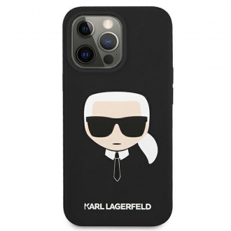 Karl Lagerfeld KLHCP13XSLKHBK iPhone 13 Pro Max 6,7" czarny/black hardcase Silicone Karl`s Head