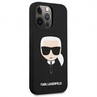 Karl Lagerfeld KLHCP13XSLKHBK iPhone 13 Pro Max 6,7" czarny/black hardcase Silicone Karl`s Head