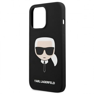 Karl Lagerfeld KLHCP13XSLKHBK iPhone 13 Pro Max 6,7" czarny/black hardcase Silicone Karl`s Head