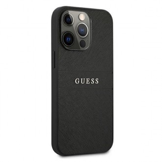 Guess GUHCP13LPSASBK iPhone 13 Pro / 13 6,1&quot; černý/černý Saffiano Strap