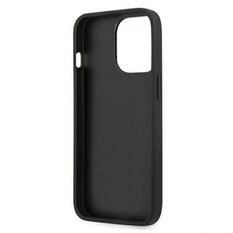 Guess GUHCP13XPSASBBK iPhone 13 Pro Max černo/černý pásek Saffiano
